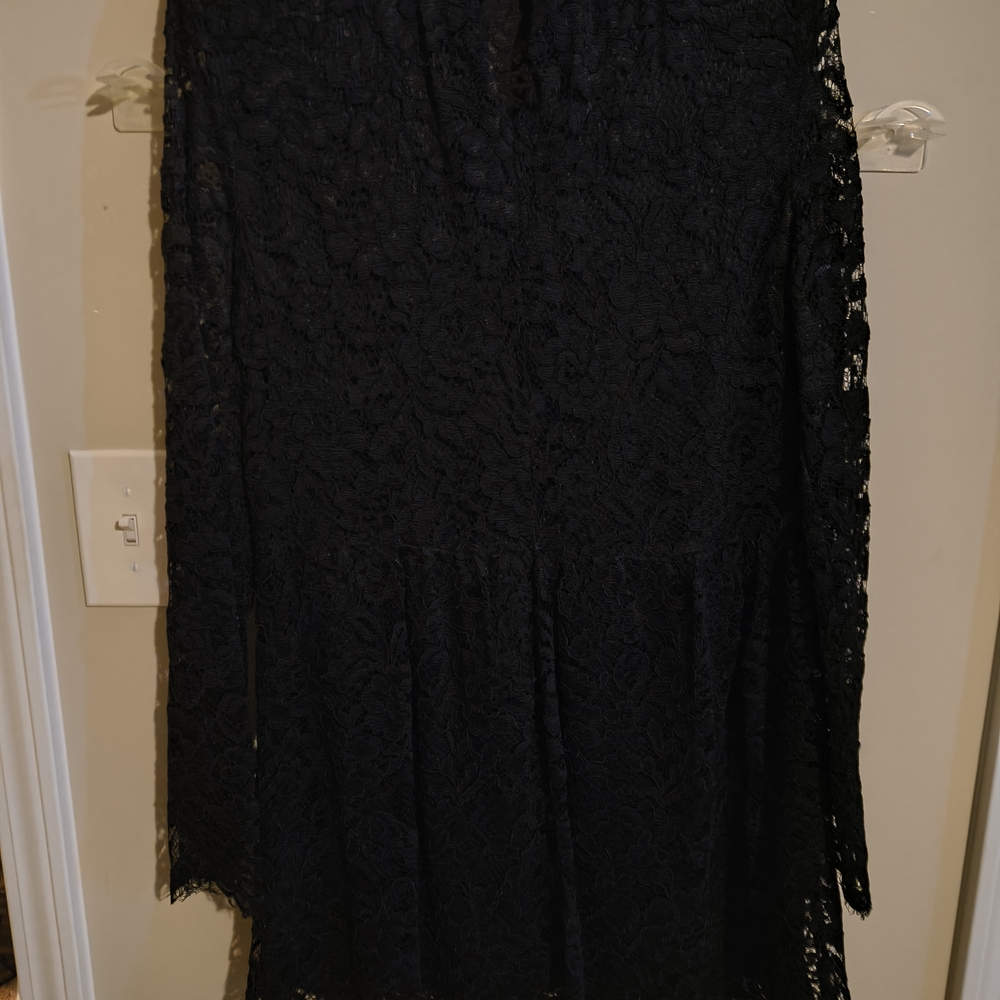 Elegant Black Lace Dress